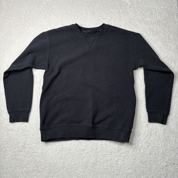 Lululemon All Yours Crew Fleece Pullover Sweater Women's Size Large Black READ - Picture 1 of 15